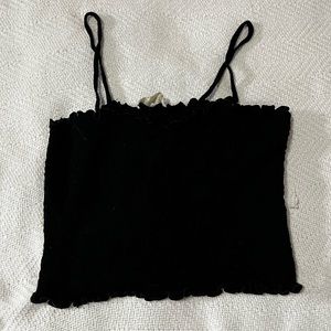 Black Crop top